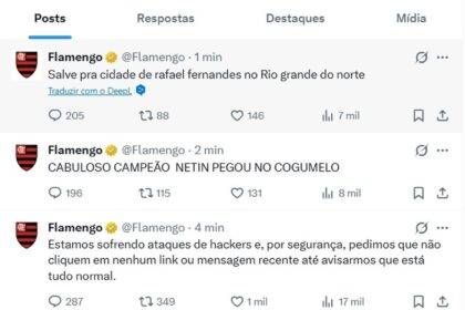 Imagem da noticia Flamengo sofre ataque de hackers no X durante final