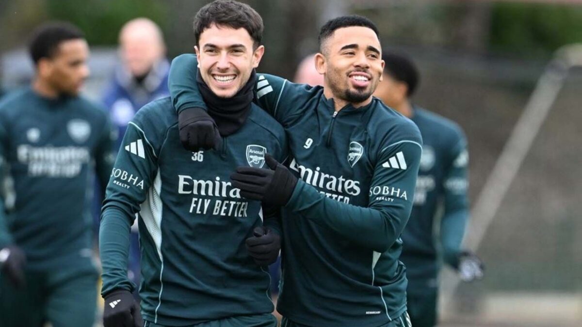 Imagem da noticia Gabriel Jesus tem melhor média de participação em gols do Arsenal após lesão