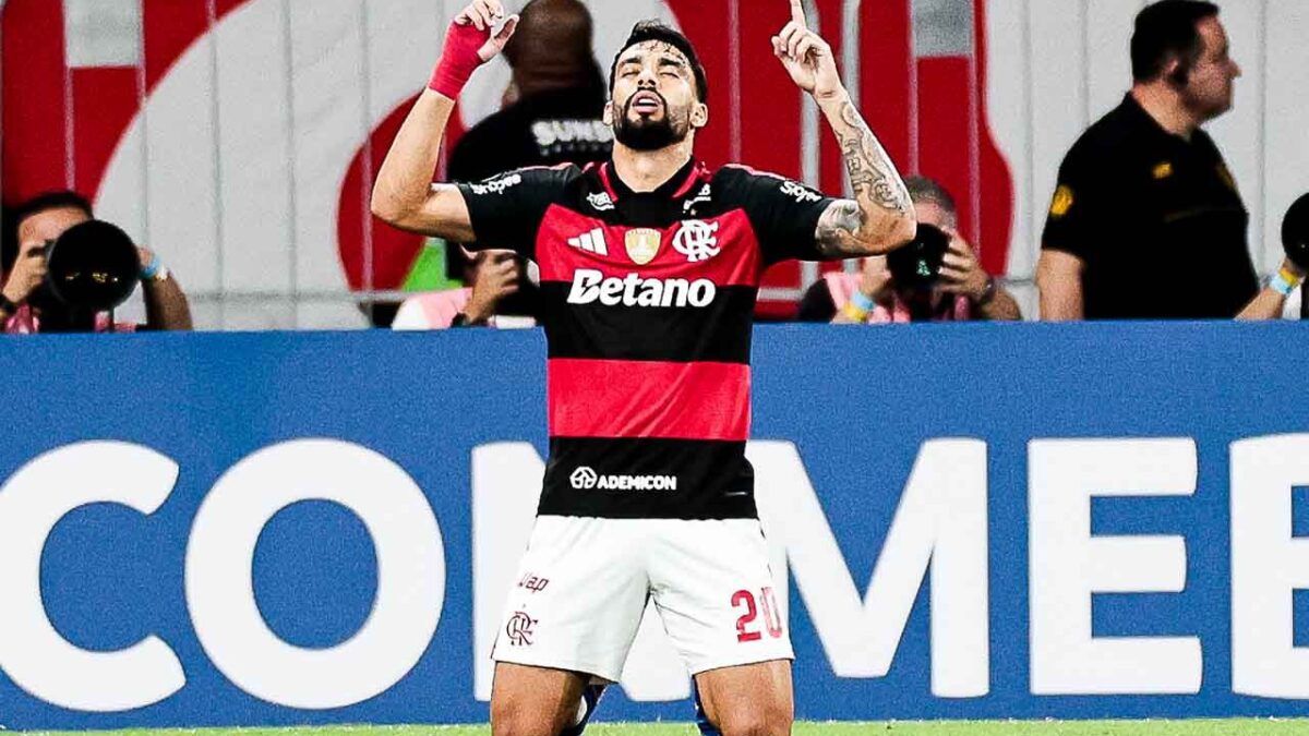 Imagem da noticia Lucas Paquetá celebra o seu primeiro gol em Libertadores