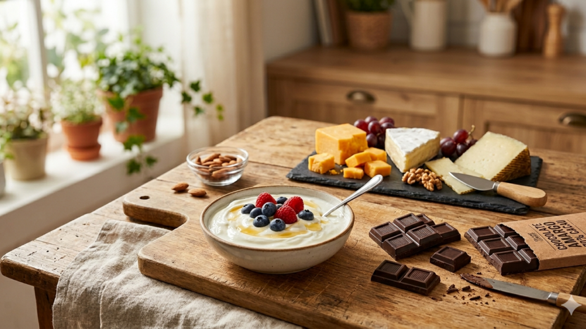 Alimentos como iogurte, queijo e até chocolate podem estar ligados a uma maior longevidade