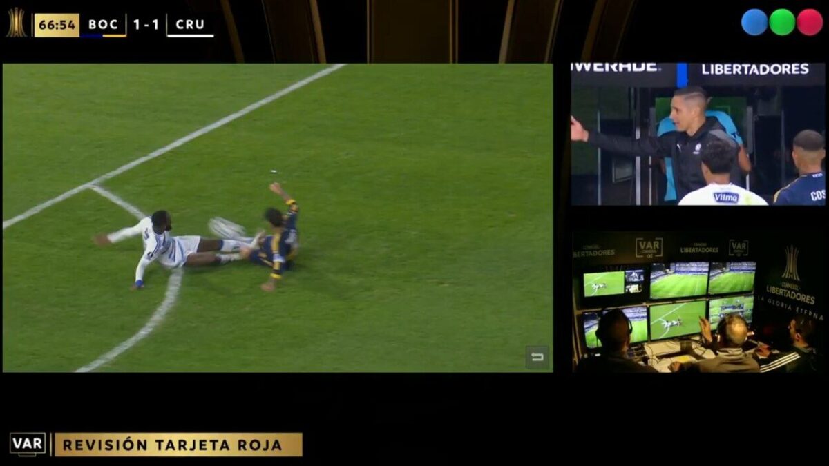 Imagem da noticia Conmebol divulga VAR em lance polêmico no fim do jogo entre Cruzeiro e Boca