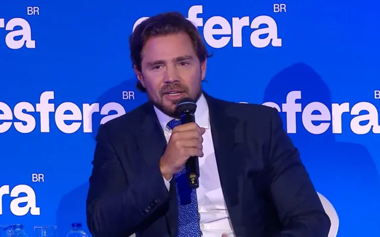 Daniel Vorcaro, ex-controlador do Banco Master. A FAB negou acesso a informações sobre voos de uma aeronave ligada ao empresário. Foto de arquivo.